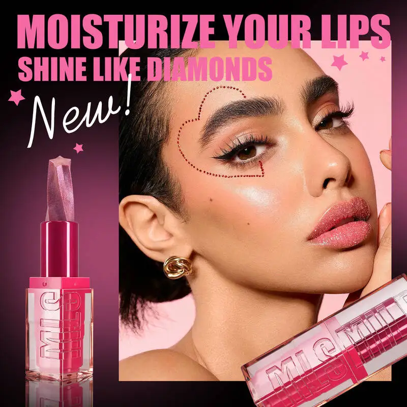 MLSMILE أحمر شفاه نسائي 4 ألوان فلاش مرطب حلزوني ملتوي تصميم نجمة خماسية أحمر شفاه 2025 جديد C48C04