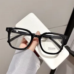 Korean Style Male Eyeglasses Square Shape Vintage Trendy Eyeglass Frames Women High Quality Men Glasses