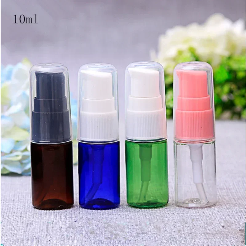 10g/ml Multicolor Plastic Pump Bottle Shanpoo Lotion Cream Cosmetic Emulsion Small Sample Empty Packing Bottles