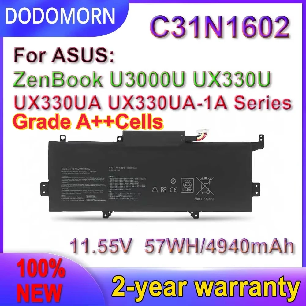

New C31N1602 Battery for ASUS ZenBook UX330UA U3000U UX330U UX330UAK 0B200-02090000