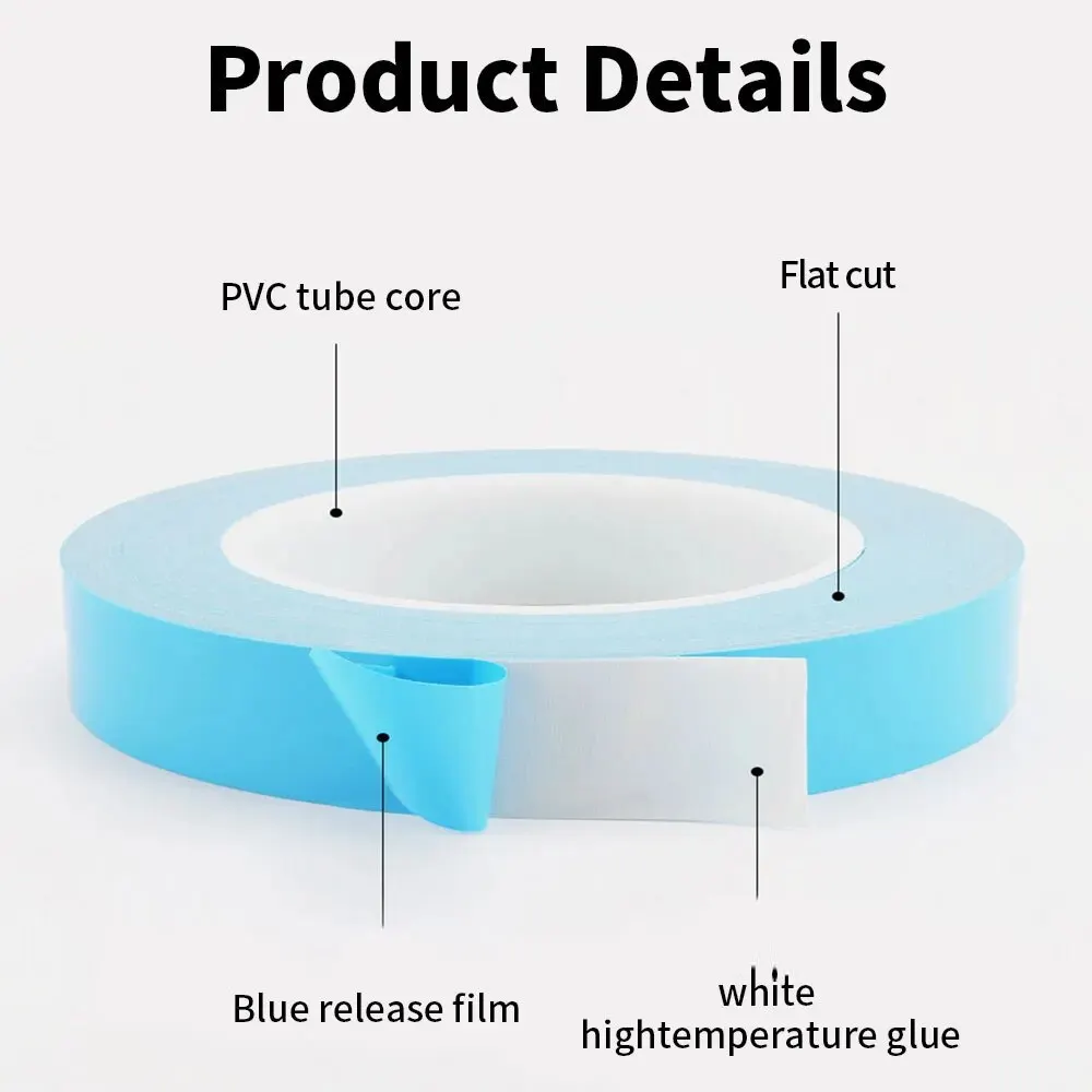 25mThermal Insulation Tape, Insulation Heat Dissipation Tape, Double-sided Thermal Interface Tape for Chip, LED Strip, Heat Sink