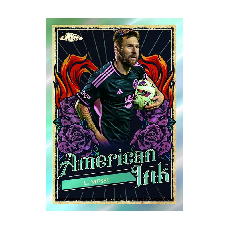 2024 Topps MLS Chrome Value Box Tarjetas coleccionables Messi Limited Signature Fan Gift