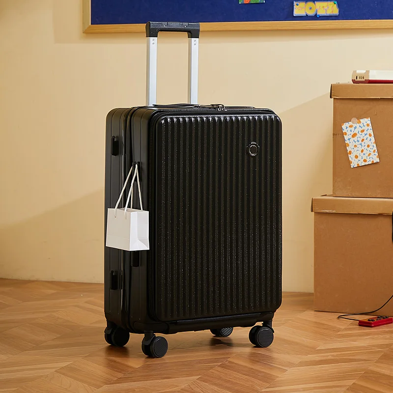 Maleta de equipaje de Material ABS elegante de gran capacidad con ruedas bolsa de viaje maleta de viaje de 20 pulgadas y 24 pulgadas portaequipajes