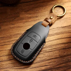 Car Key Fob Case Cover Protector For Mercedes Benz E C G M R S Class W204 W212 W176 GLC CLA GLA AMG Car Accessories Keychain