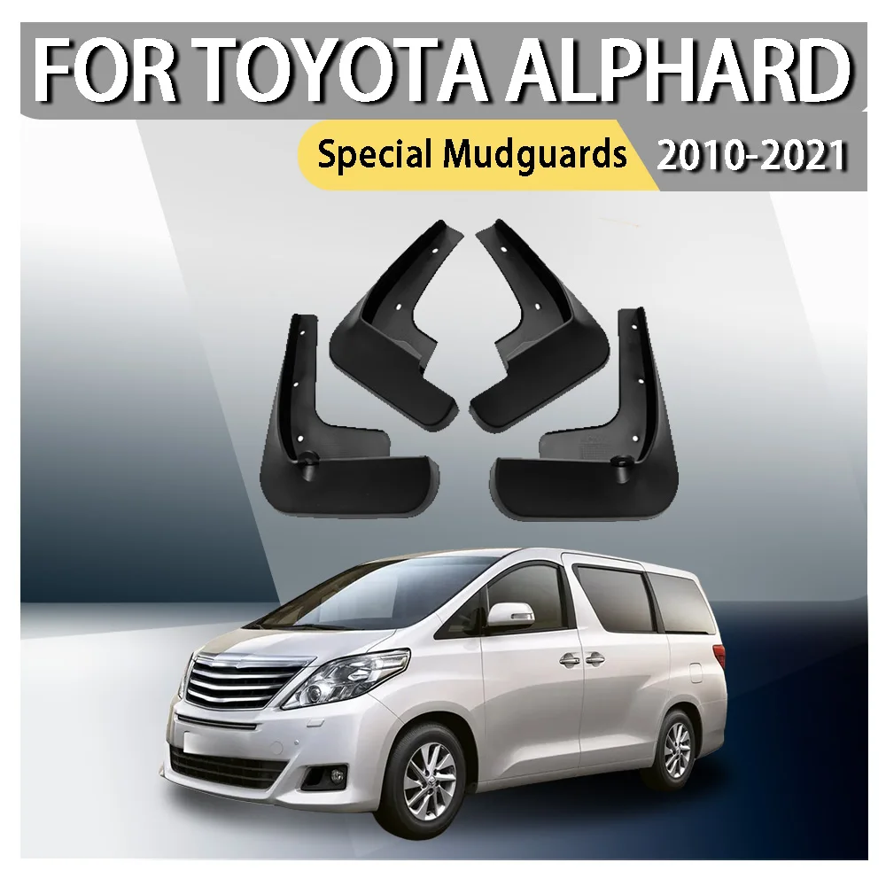 

For Toyota Alphard Special Mudguards 2010-2021 Black Rear Wheel Mud Flaps Car Modification Accessories SplashGuard Mud Fenders