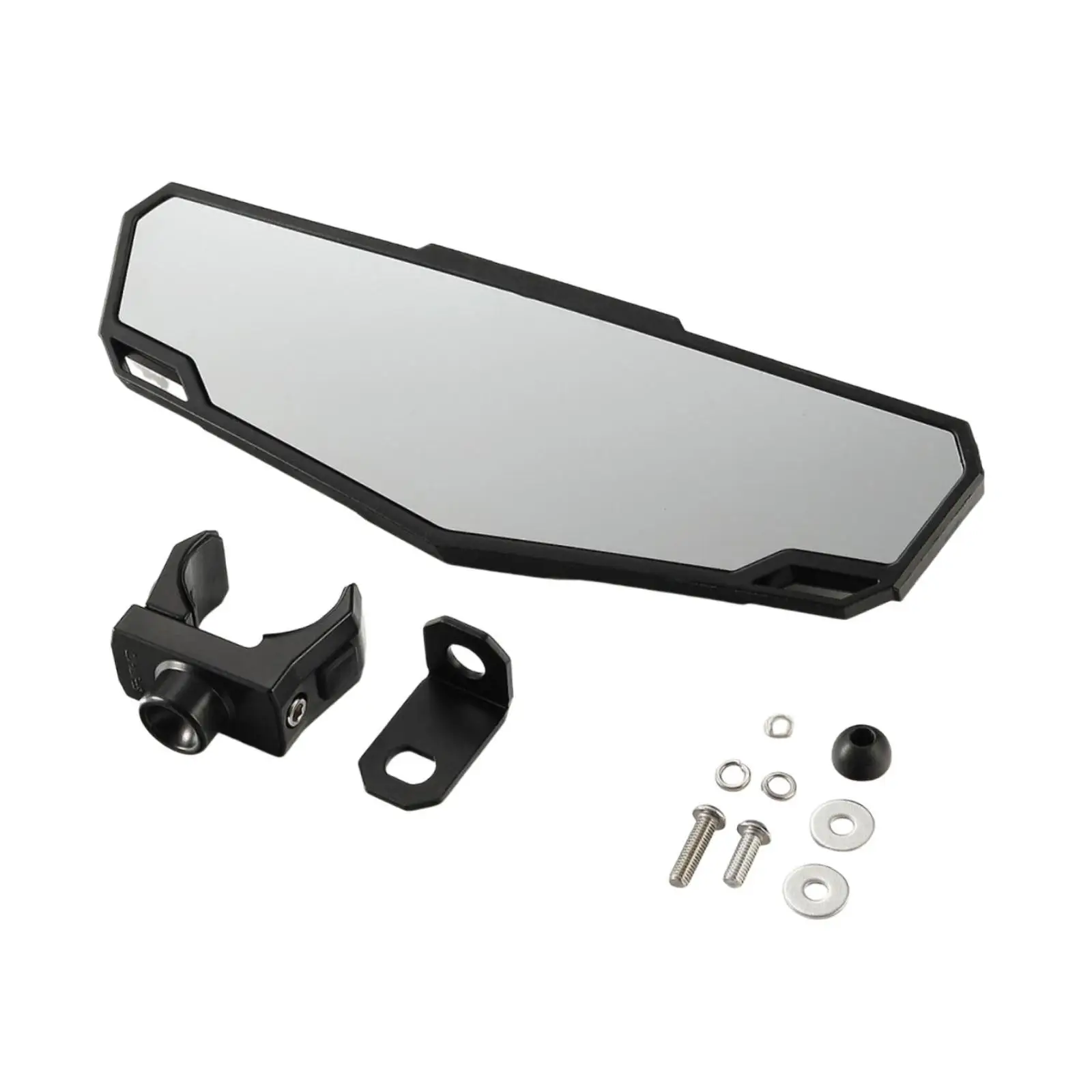 

UTV Rear View Mirror Convenient Practical Accessories Sturdy Wear Resistant Adjustable Clamp Center Rearview Mirror Replace