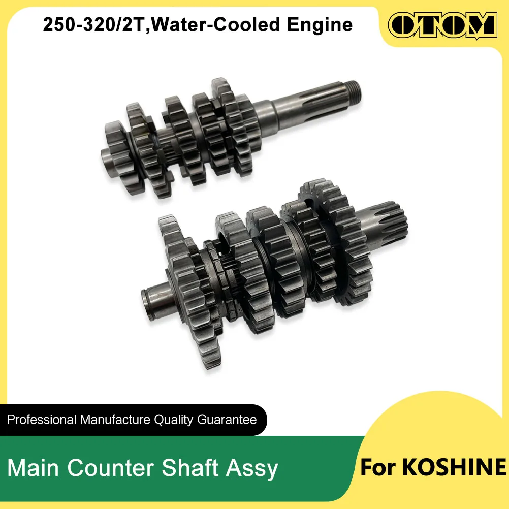 OTOM 250 300 320 eje principal de motocicleta conjunto de eje de avellanado eje de transmisión de caja de cambios para bicicletas refrigeradas por agua de 2 tiempos KOSHINE