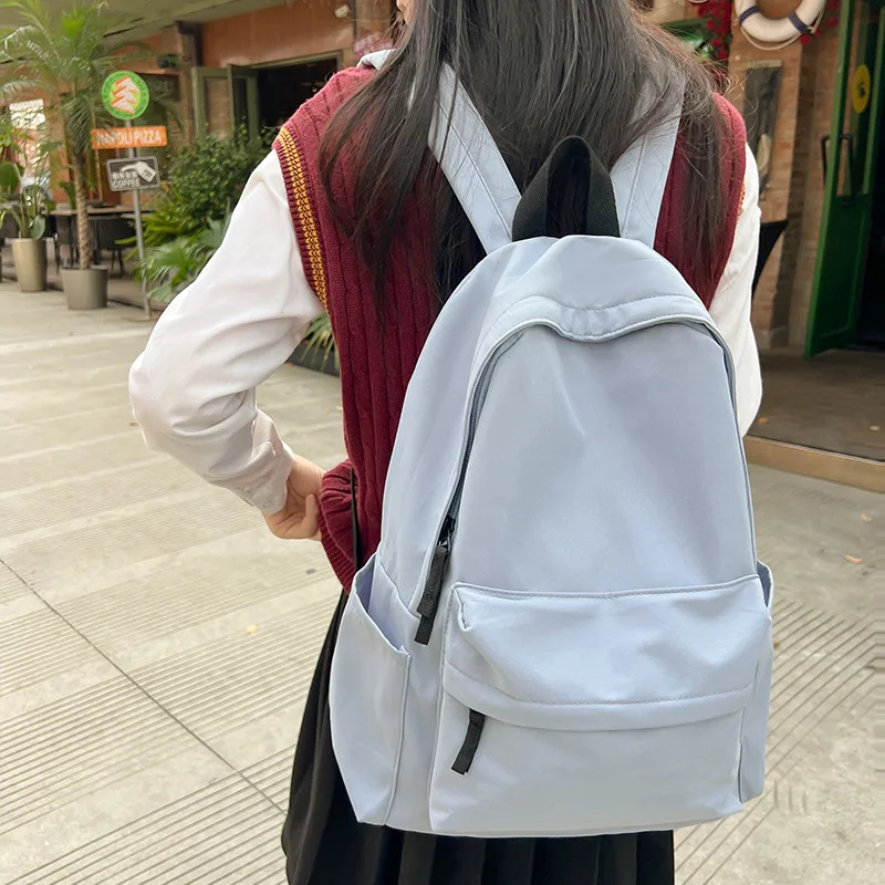 unisex-large-capacity-pure-color-backpack-korean-style-student-bookbag-high-school-junior-high-college-university-dual-should