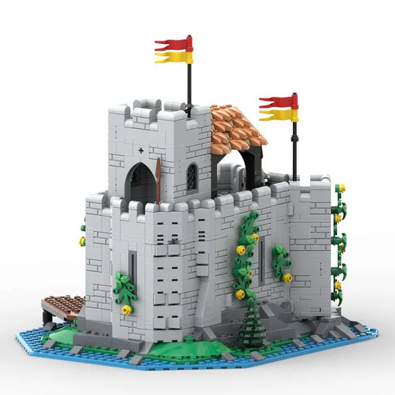 MOC Building blocks Toy Lion Knight's Castle Outpost Model 1232pcs assembled toy set Creative holiday gift for all architecture