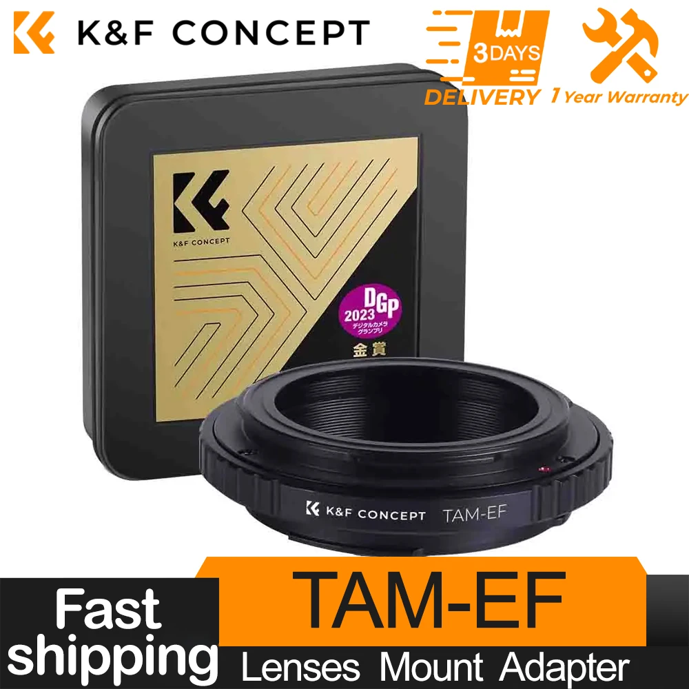 

K&F Concept Lens Mount Adapter for Tamron Adaptall 2 Lenses to Canon EF Mount Camera for Canon 300D 350D 400D 450D 500D 550D/T2i