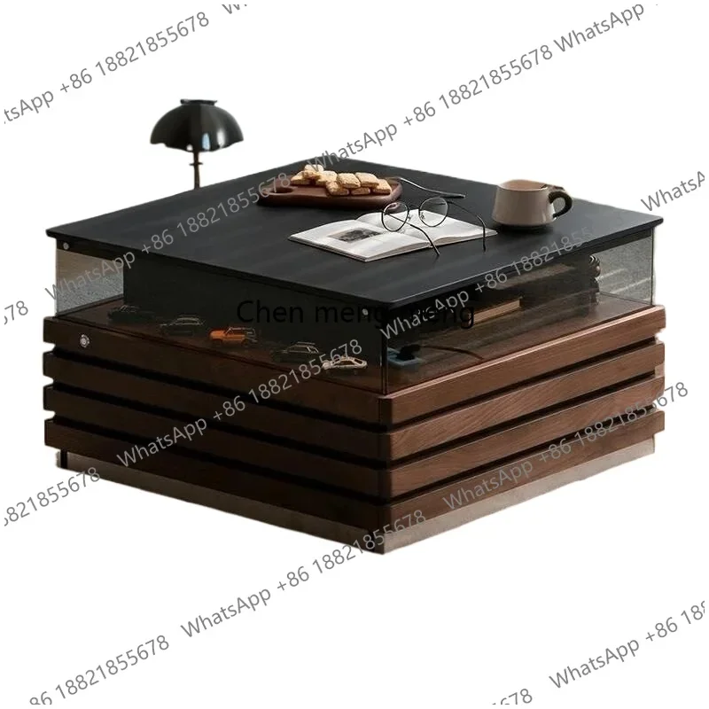 Nordic Drawers Coffee Table Organizer Aesthetic Quality Wood Modern Side Table Designer Creativity Service Couchtisch Furniture