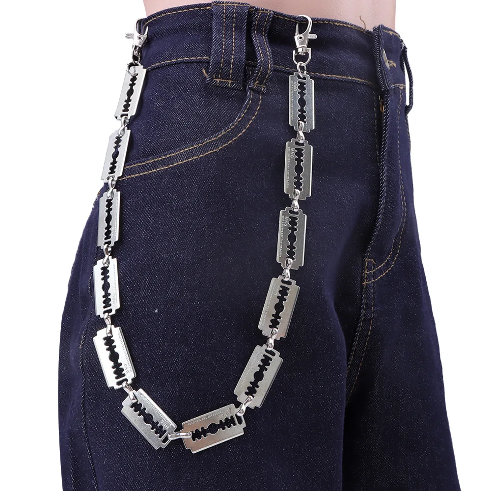 Cinturón de metal moderno, individualista y minimalista para ropa urbana punk y accesorios vaqueros