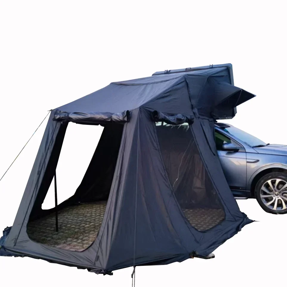 3-4 Person Camping SUV Hard Shell Car Roof Top Tent Hard Sell Rooftop Tent for Sale with Annex Canopy Awning