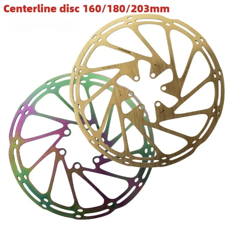 2PCS Bike Disc Brake Rotor 160 180 203mm Centerline Rotors Bicycle Hydraulic Disc Brakes Stainless Rotors Bike Brake Parts