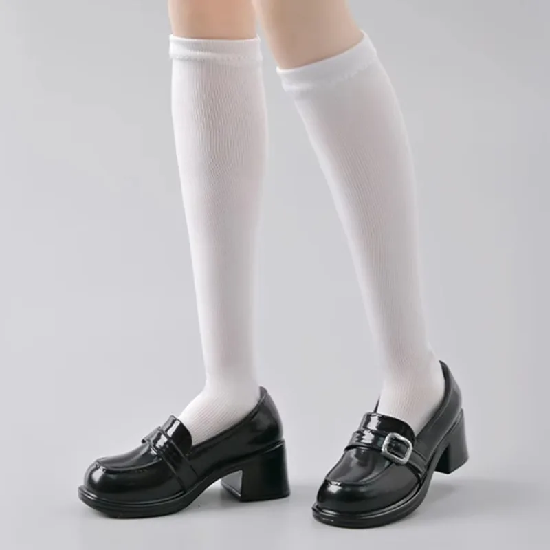 1/6 Scale Female Soldier Accessories Student Girl Hollowed-Out Shoes Mid-calf Socks Model for 12In Action Figures Bjd Body