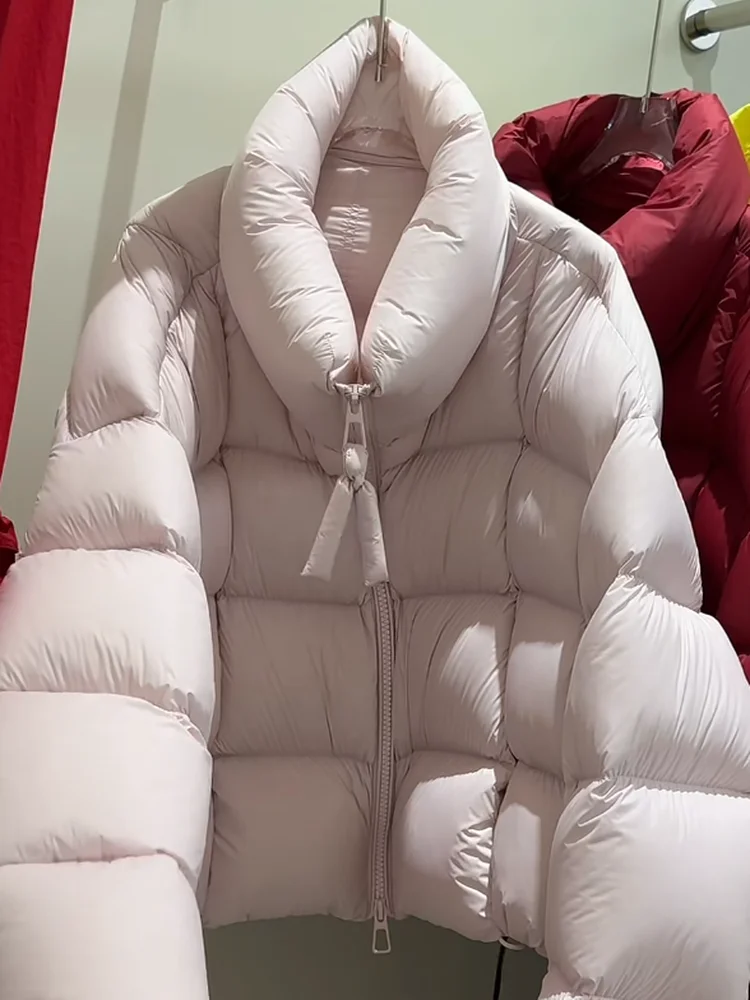 Koreaanse Sle ort Puffer Jaet vrouwen Winter Warme Bovenkleding Brood aap Stand Kraag donsjas Ci Casual Lange Sve