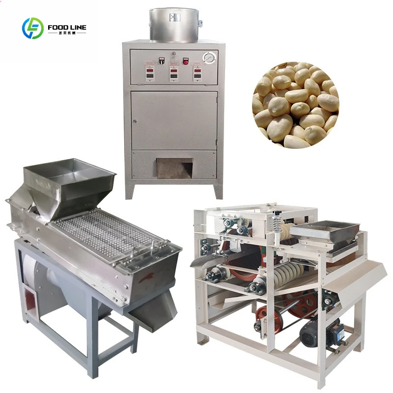 Dry Type Hazelnut Walnut Processing Equipment Cashew Peanut Peeling Machine FL Customized