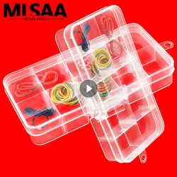 Transparent Jewelry Box Removable Storage Case Storages Container Dustproof And Durable Beaded Decorative Box Plastic Boxes