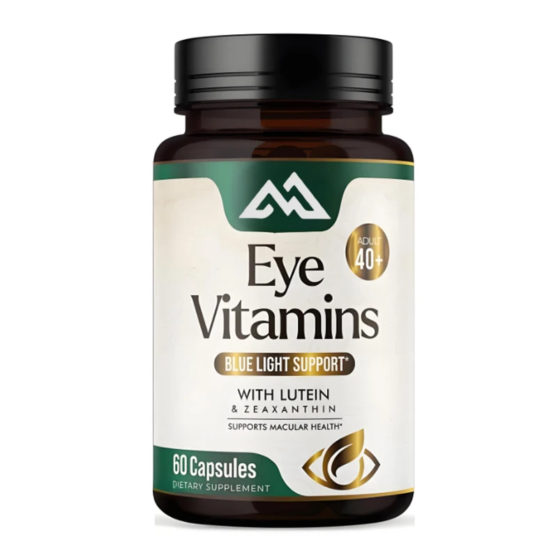 Lutein, zeaxanthin, cranberry zinc eye vitamin and mineral supplements support adult eye strain and vision health 60 capsules