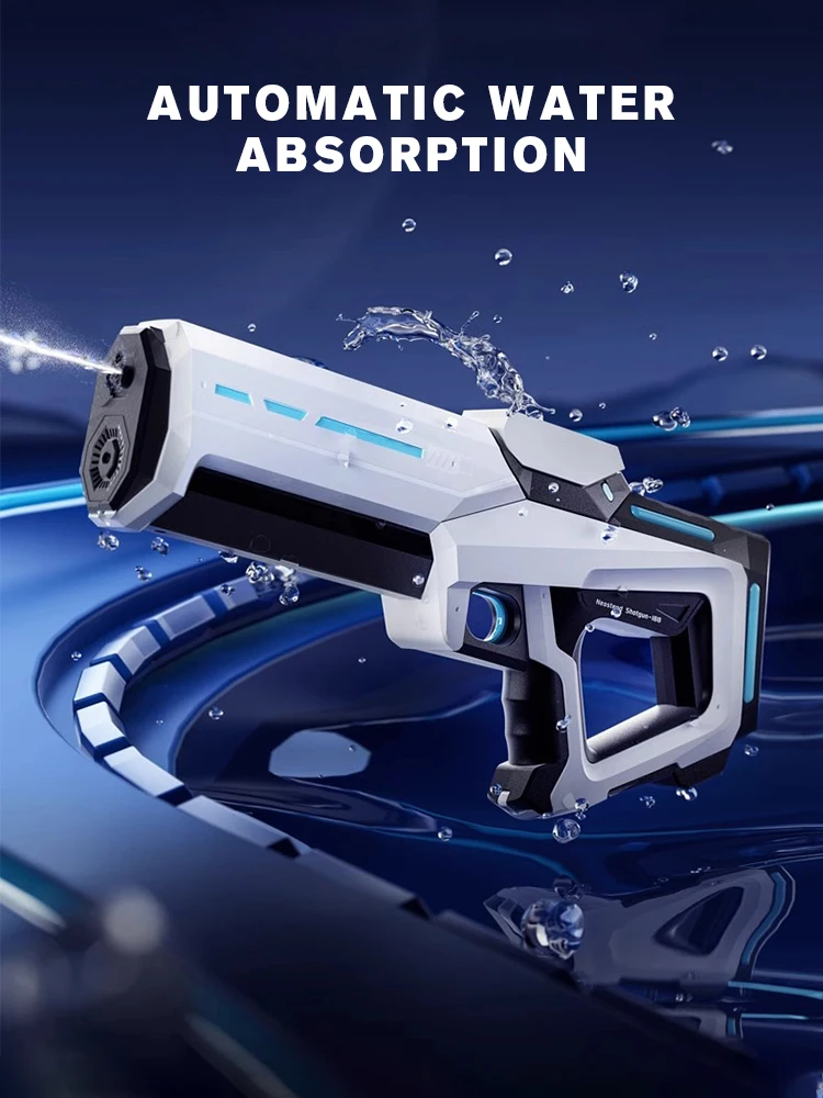 Electric Water Guns For Adults Powerful Squirt Automatic Water Suction Water Blasters Summer Outdoor Beach Tool For Kids Gift