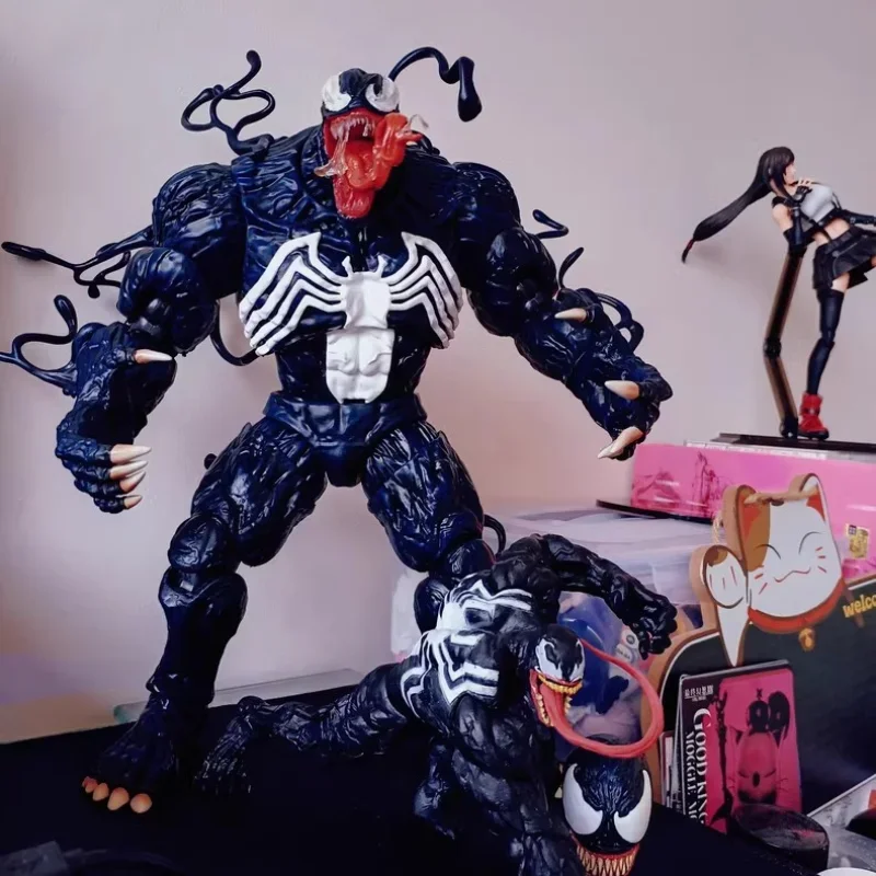 Genuine Venom Articulated 1/9 Marvel Action Figures Sculpture Toy Desktop Model Ornaments Children Birthday Home Decoration Gift