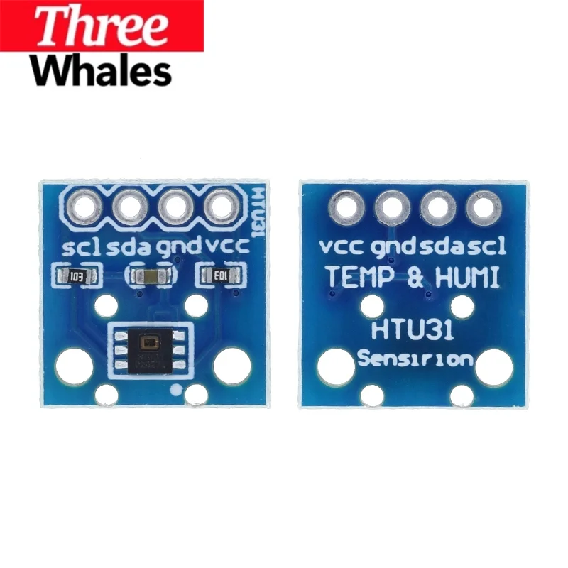 1/2/5PCS THR HTU31D Temperature And Humidity Sensors Module High-precision Probe HTU21D Upgrade Version HTU31 For Arduino