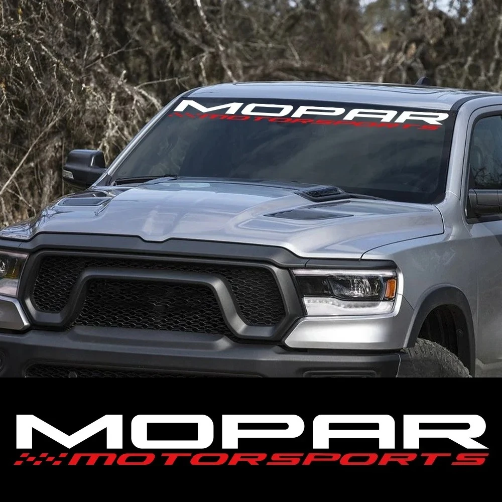 MOPAR Motorsport Pickup Car Windshield Sticker For Dodge RAM 1500 2500 Rebel TRX Truck Vinyl Decal Auto Decoration Accessories ﻿ view 2