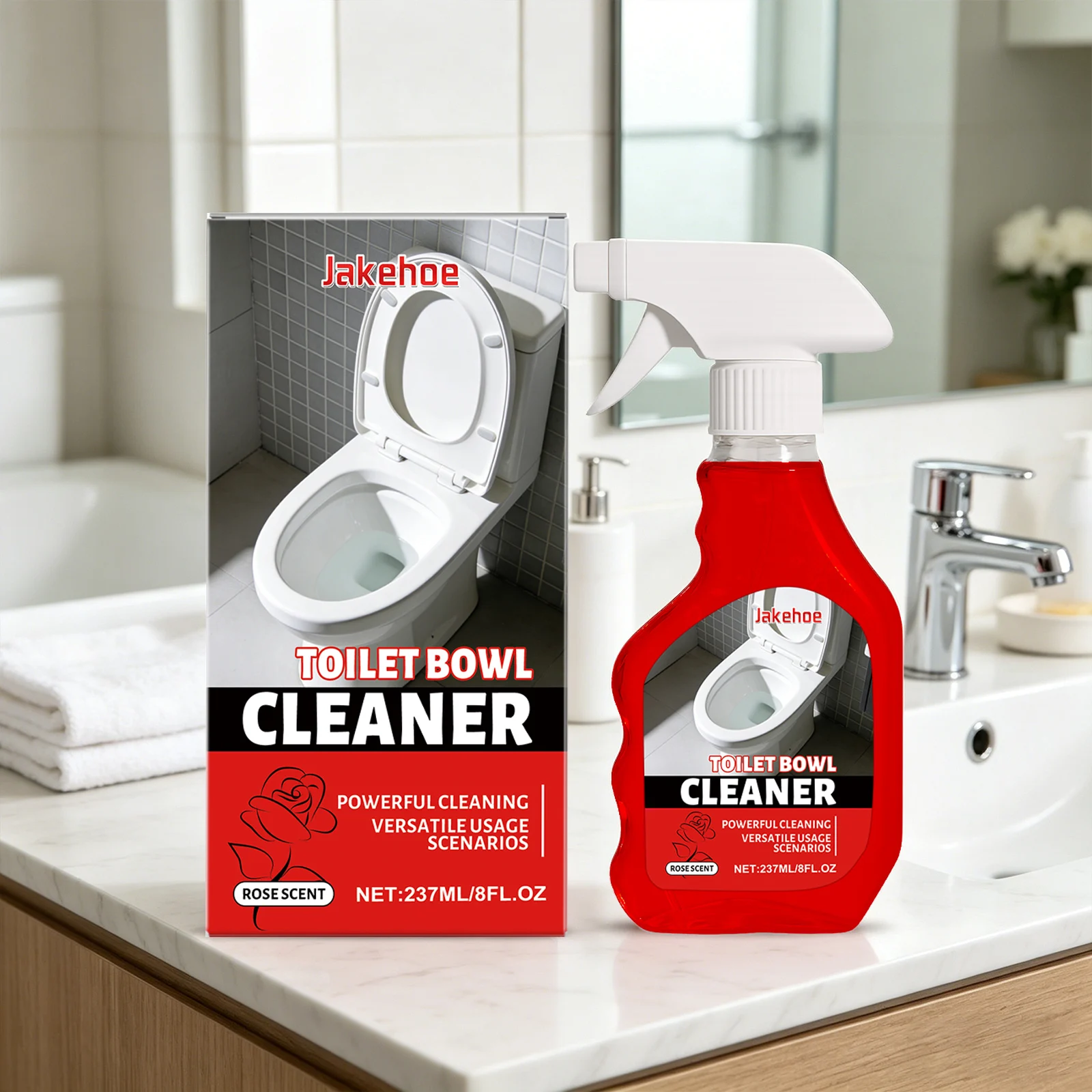 Powerful Toilet Bowl Cleaning Spray Remove Urinary Scale Reduce Odor Long-Lasting Fragrance Restore Luster Multi-surface Cleaner