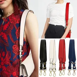 76-80cm Leather Short Bag Strap Fashion Adjustable Replacement Handbag Straps Hardware Clemence Wide Shoulder Strap DIY