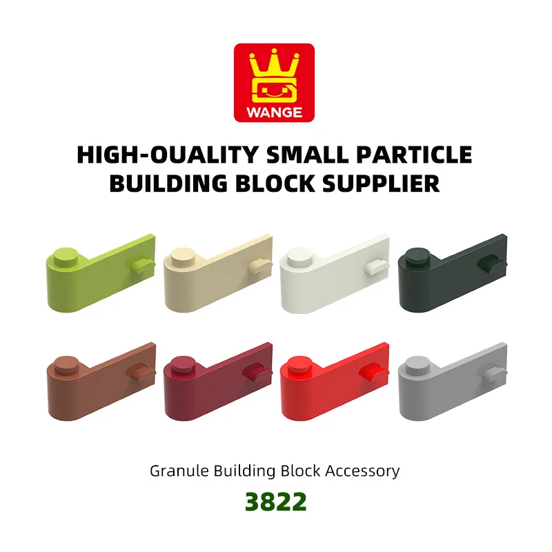 

WANGE 145 шт./лот 3822 Блок для правой двери MOC, цветные аксессуары, совместимые с кубиками, для сборки детских игрушек, подарочная коробка