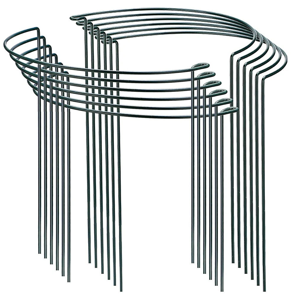 

Pack Of 12 Semi-Circular Ring Plant Garden Flower Support Stakes,For Tomatoes Flowers Plant,Border Support-[A04I Tools]