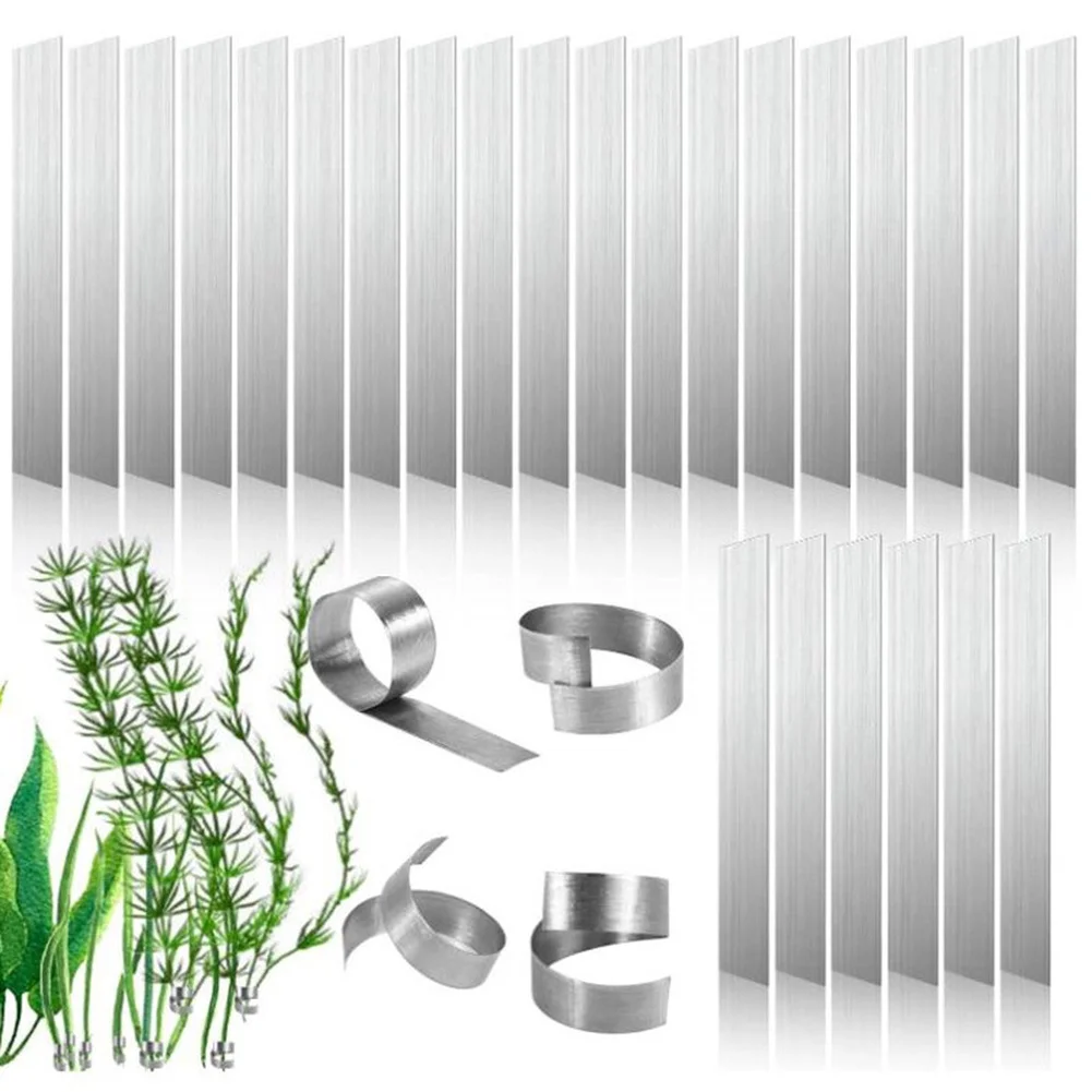 Weight-Controlled Aquarium Plant Strip for Fine-Tuning Sinking Force on Anubias Cryptocoryne and Other Rooted Species