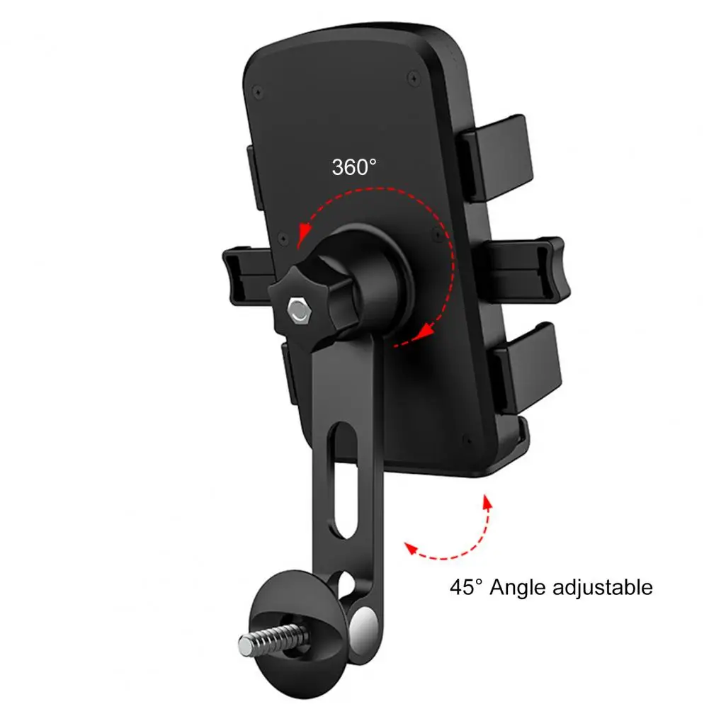 Bike Accessories High Stability Bike Phone Holder Anti-shake Mount for Simple Installation 360-degree Rotating Handlebar