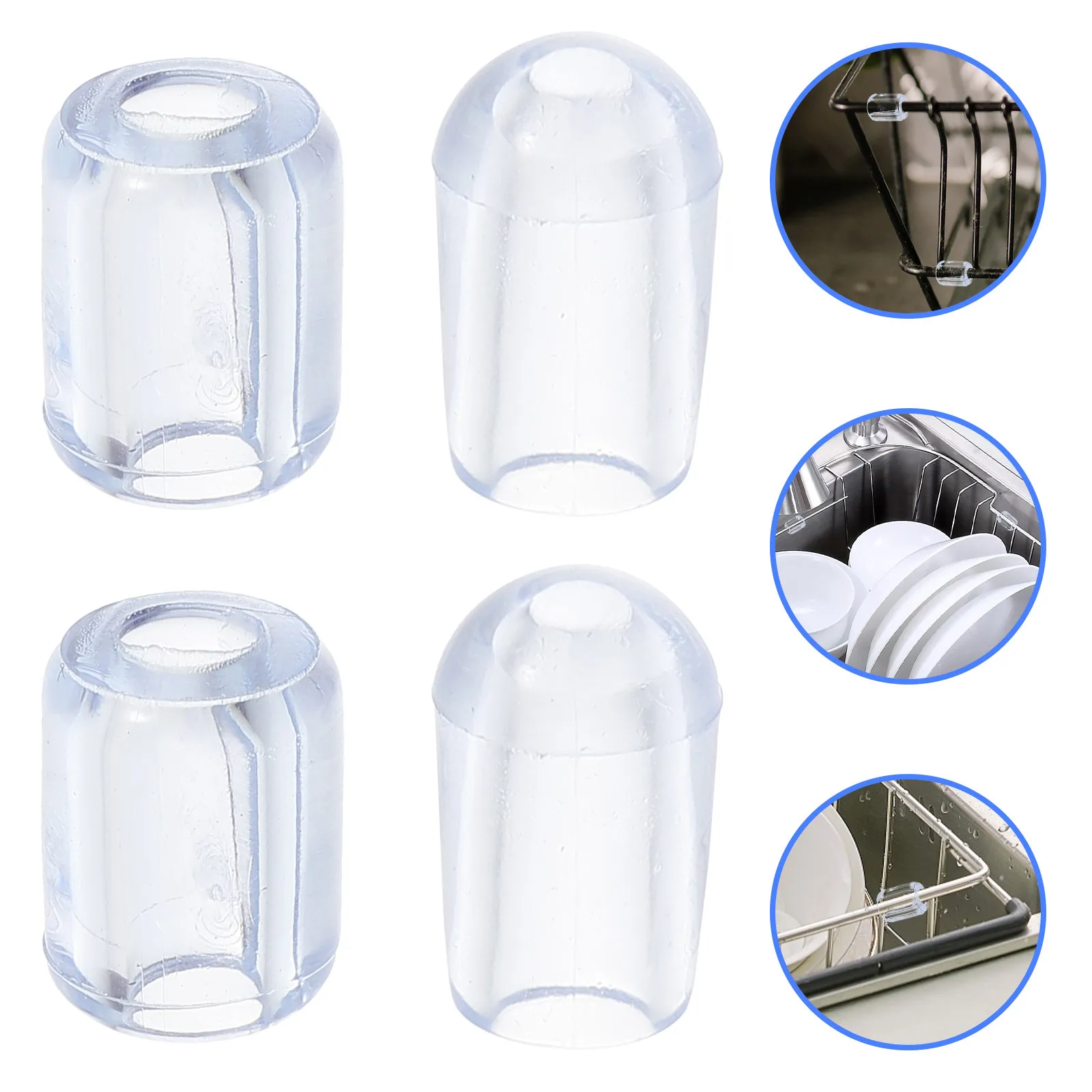 

80Pcs Clothes Hanger Hat Protector Covers Anti-Slip Nylon Replacement Caps Household Use Protective Covers Sink Grid Protectors