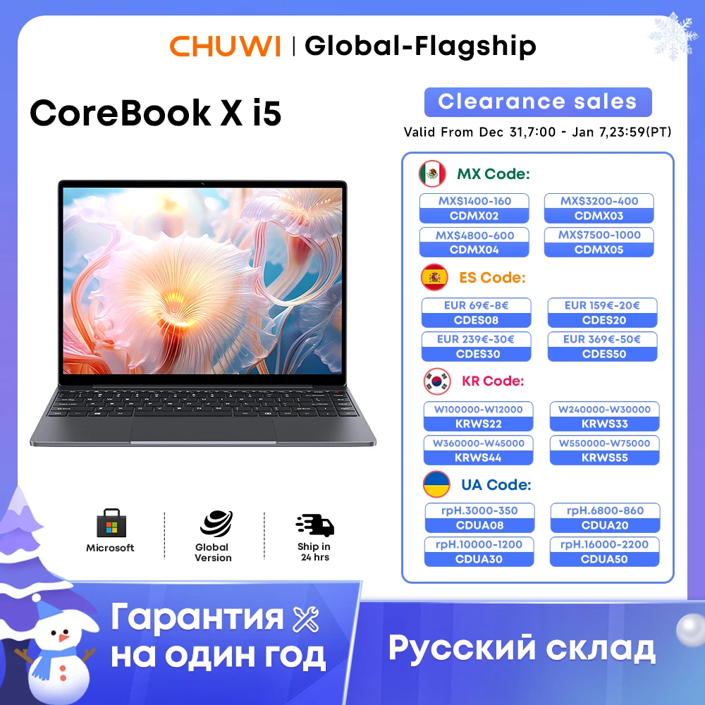 CHUWI CoreBook X Intel Core i5 12450H Gaming Laptop 14 inch 2160x1440 Resolution 16GB RAM 512GB SSD WiFi6 Windows 11 Computer PC