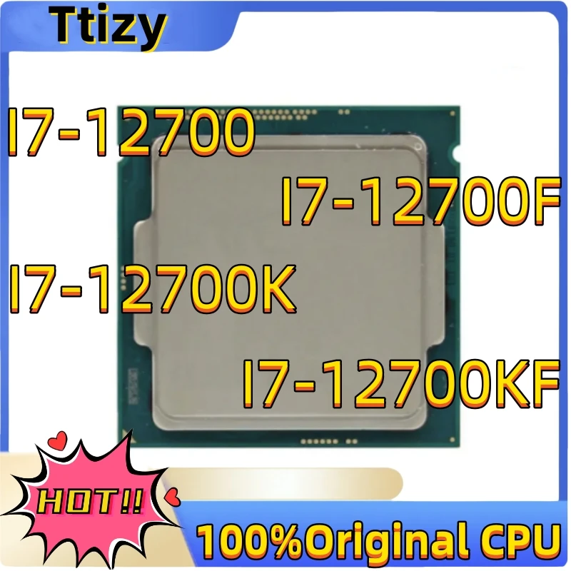 

Оригинальный процессор Intel I7-12700 I7-12700F I7-12700K I7-12700KF, новый процессор I7 12-го поколения