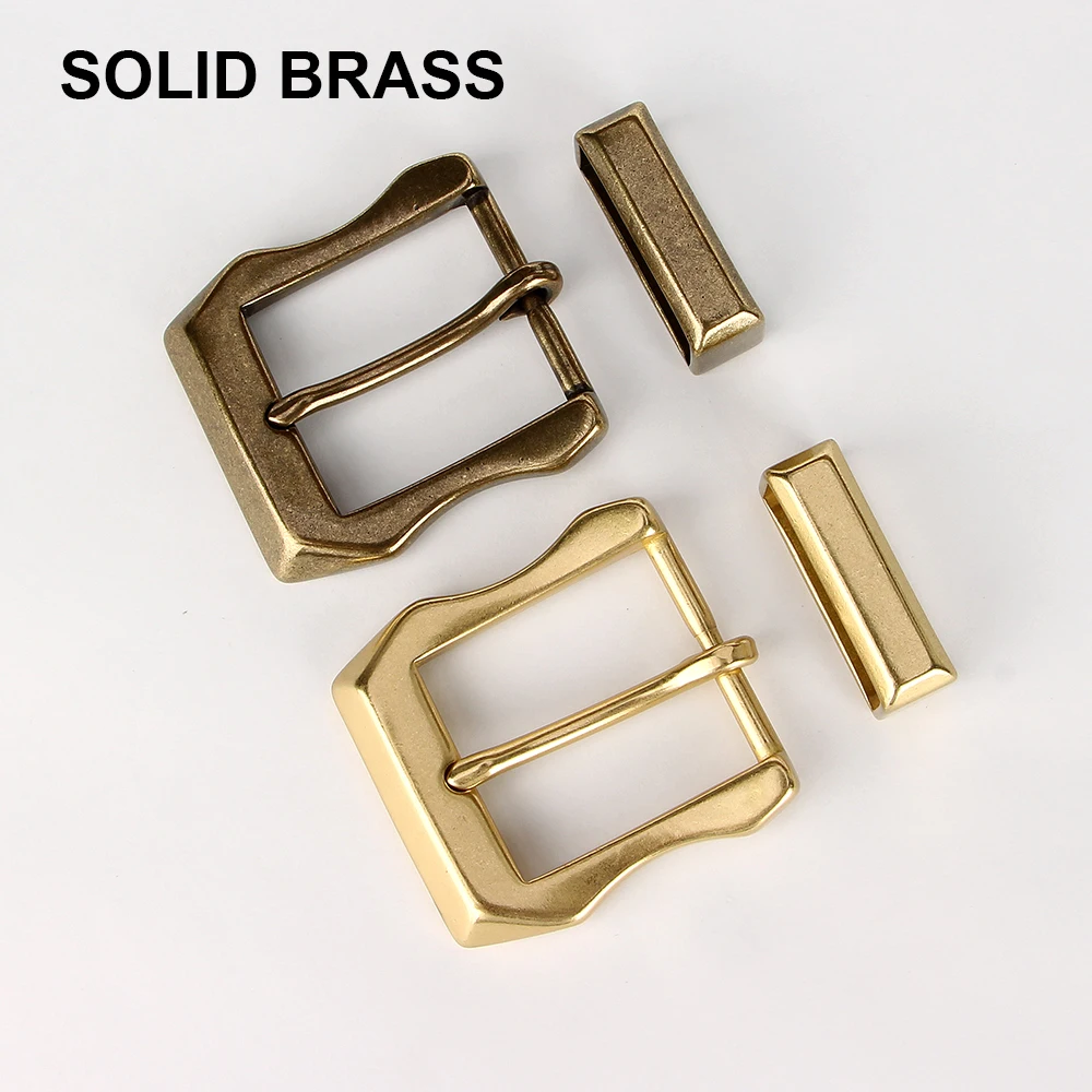 Heavy Duty Solid Brass Belt Buckle For Men Belt Antique Brass Belt Buckle 40mm Leather Craft Diy Retro Cowboy Buckle Belt Men