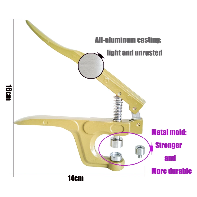 Boutons de fermeture à Pression en métal avec pince à Pression, accessoires de couture pour vêtements/manteaux/sacs/artisanat du cuir, nouvelle collection