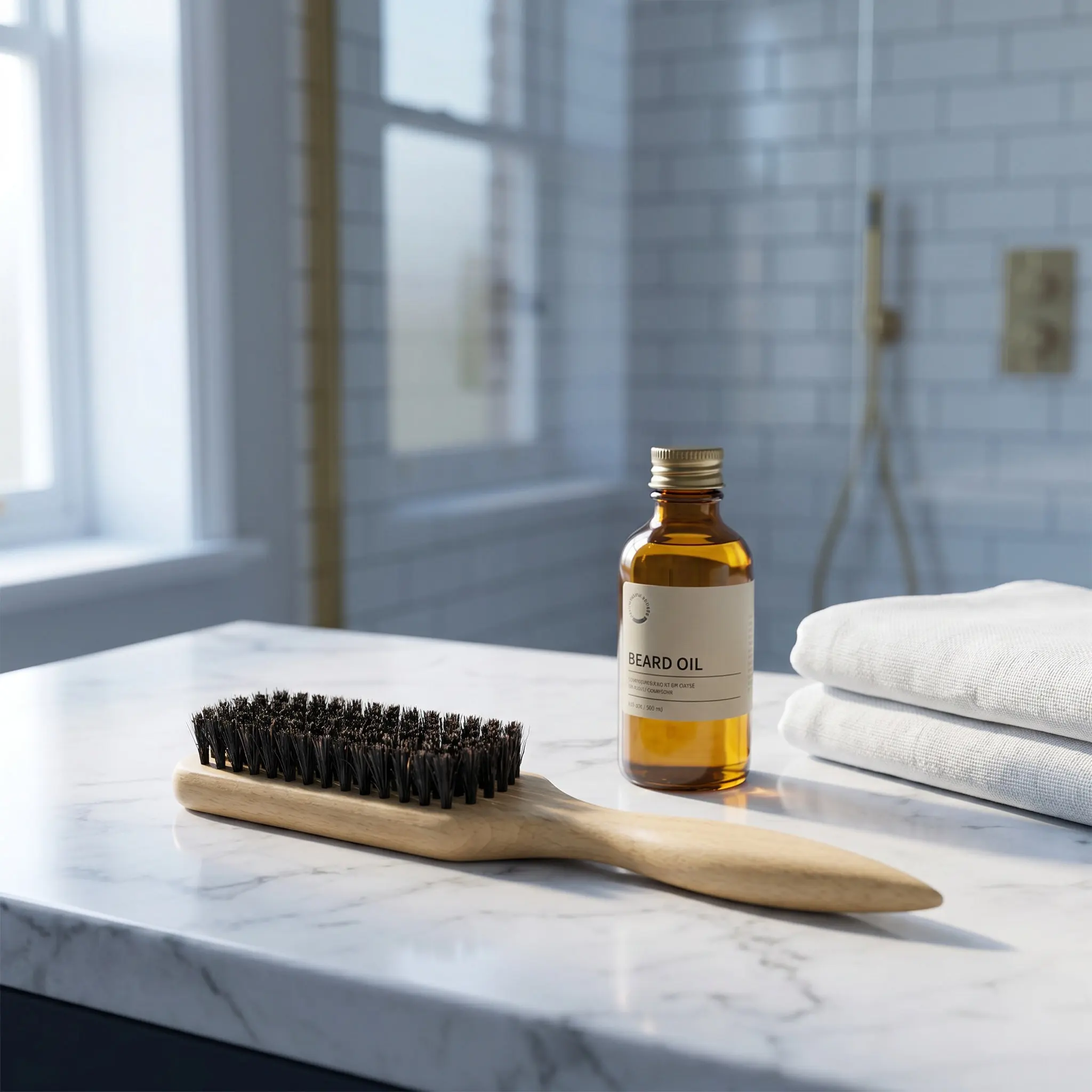 Soft Small Beard Brush Wooden Handle Men Mustache Brush Pocket Travel Beard Grooming Styling Khaki Men's Comb Combs for Men
