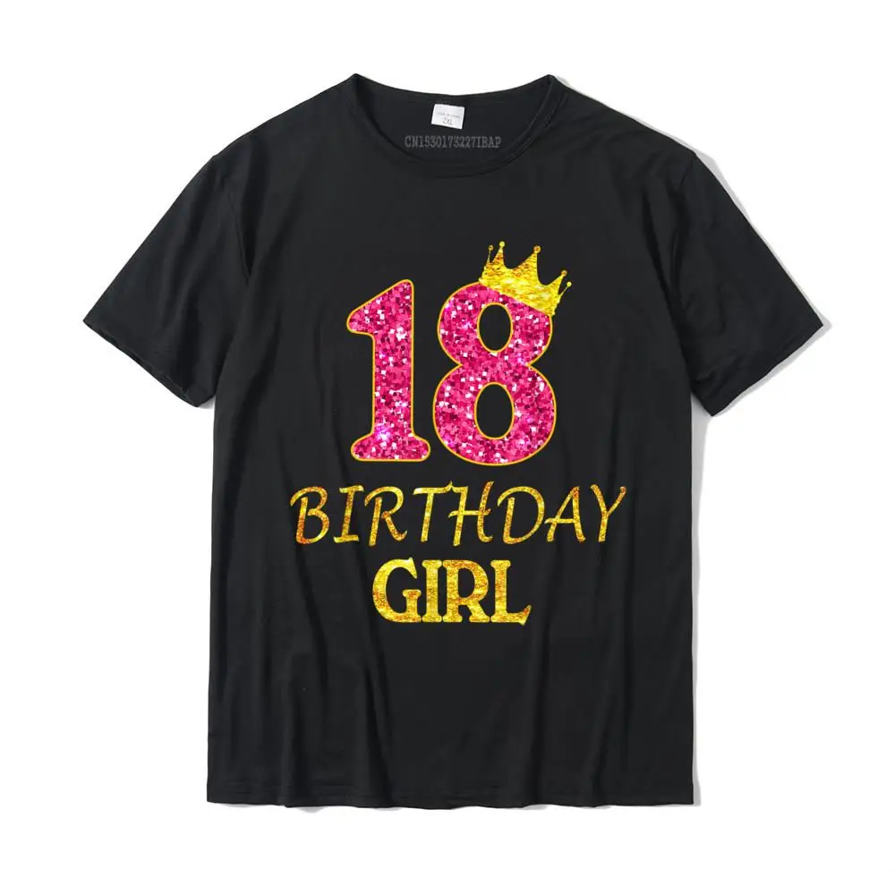 

18th Birthday Princess Shirt 18 Years Old 18th Gift T-Shirt Camisas Hombre Funky Funny T Shirts Cotton Men Tees Funny