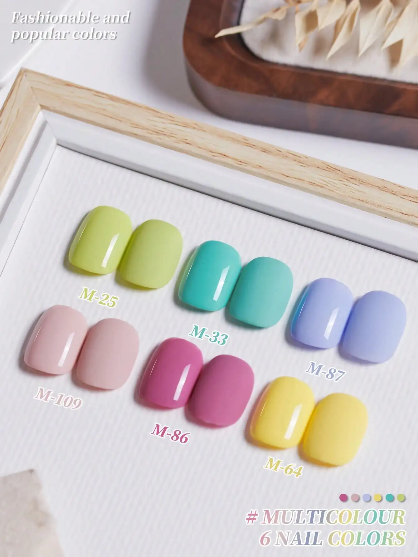 XEIJAYI 6 szt. Kolorowy Zestaw Żelowych Lakierów do Paznokci w Kolorach Cukierków, Żel do Paznokci UV LED do Zmazywania, Półtrwały Żel do Samodzielnego Wykonania w Salonie, Wysokiej Jakości Żel do Zdobienia Paznokci, Prezent dla Kobiet