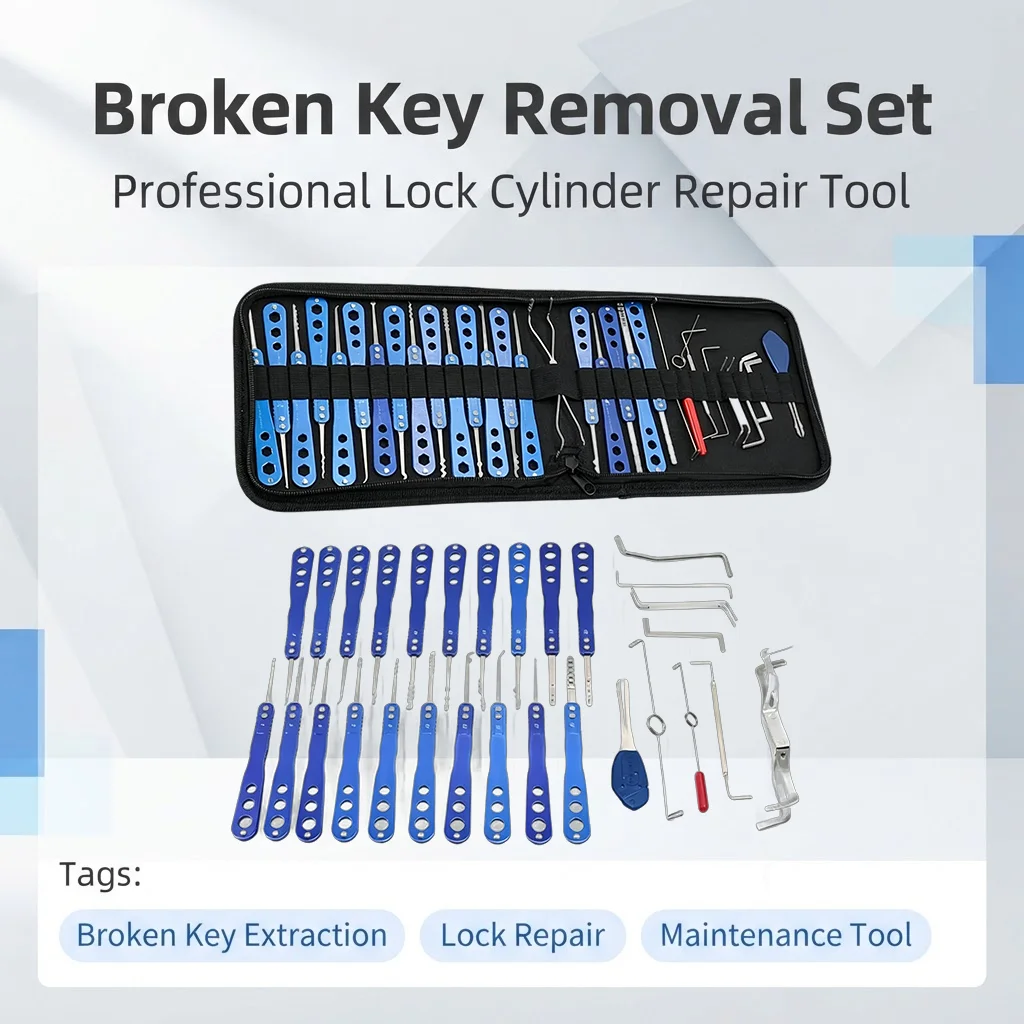 Professional Broken Key Disassemble Set Locks Tool Taken The Broken Keys Easy Out Of Locking Repair Tools Lock Cylinder Tool