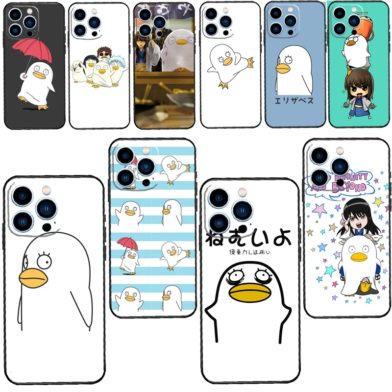 Anime Gintama Elizabeth Phone Case For iPhone 14 13 12 11 Pro Max Mini XS X XR 6 7 8 Plus SE 2020 Soft Cover Case