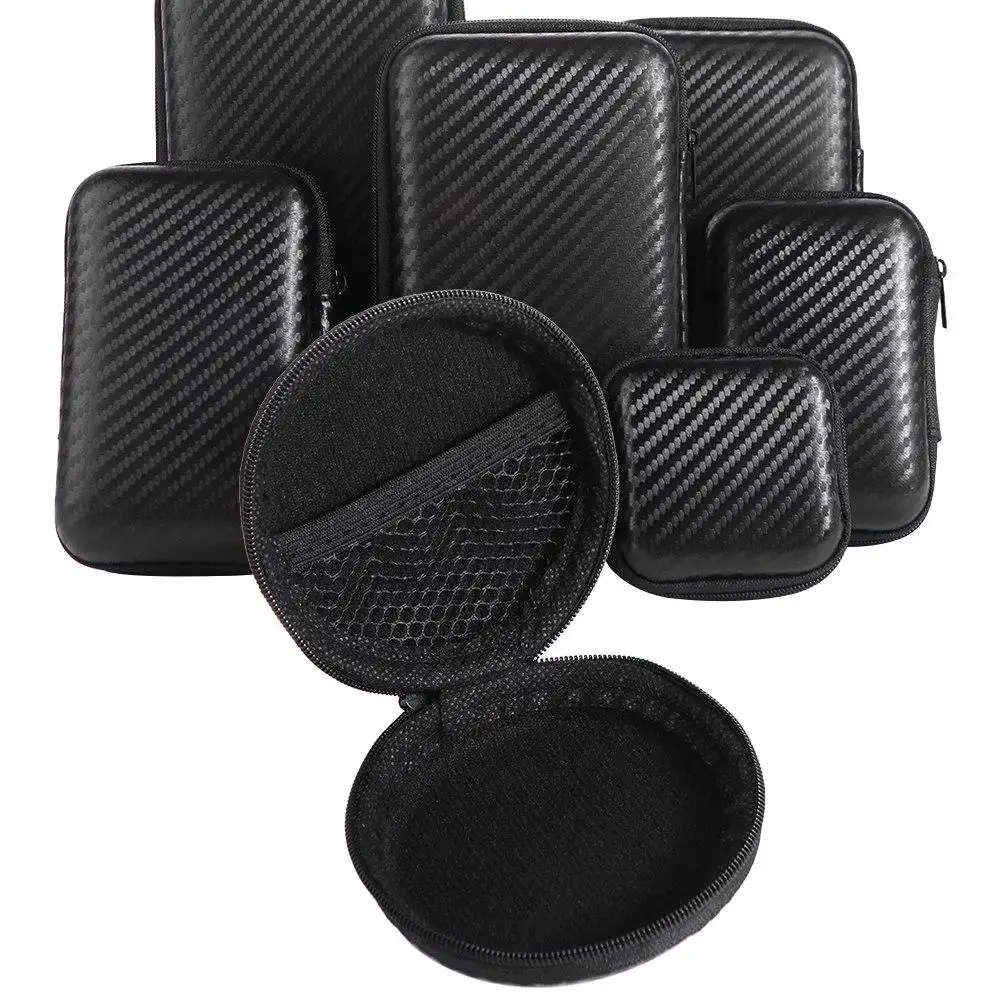 

Box Travel Case Headphone Mini Storage Zip Lock Case EVA Zipper Bag Charger Protection Bag Data Cable Bag Mobile Hard Disk Case