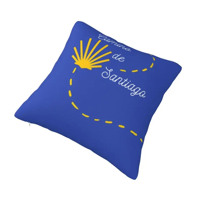 Fundas de almohada personalizadas Camino-de-santiago-camino-de-santiago-scallop-para hombre, funda de cojín moderna, funda de almohada para coche