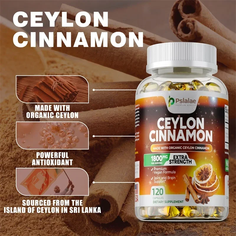 Cannella di Ceylon - Supporta la circolazione sana, per la salute del cuore, delle articolazioni e del cervello, aumenta l'immunità, migliora i livelli di energia