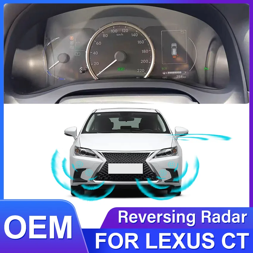 Original Sensors Car Parking Sensor Assistance Backup Radar Buzzer System Rear Front Bumper For Lexus CT 200h CT200h 2014 ~ 2020