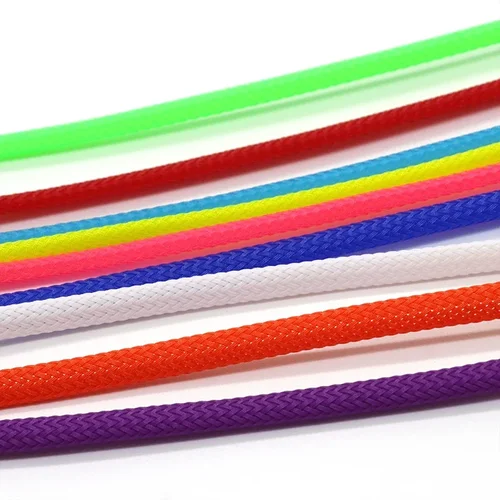 Imagen 2 del producto 1/2/3/5/10/20/30/50M 6mm funda trenzada PET aislada funda de Cable de alta densidad Protector de Cable fundas trenzadas para cables