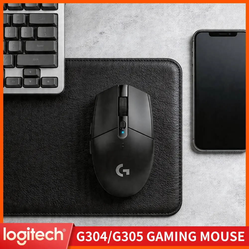 Mouse Gamer Sem Fio Logitech G305, Sensor HERO de 12000 DPI, 6 Teclas Personalizáveis, Bateria de 250h, 99g, Compatível com PC e Mac