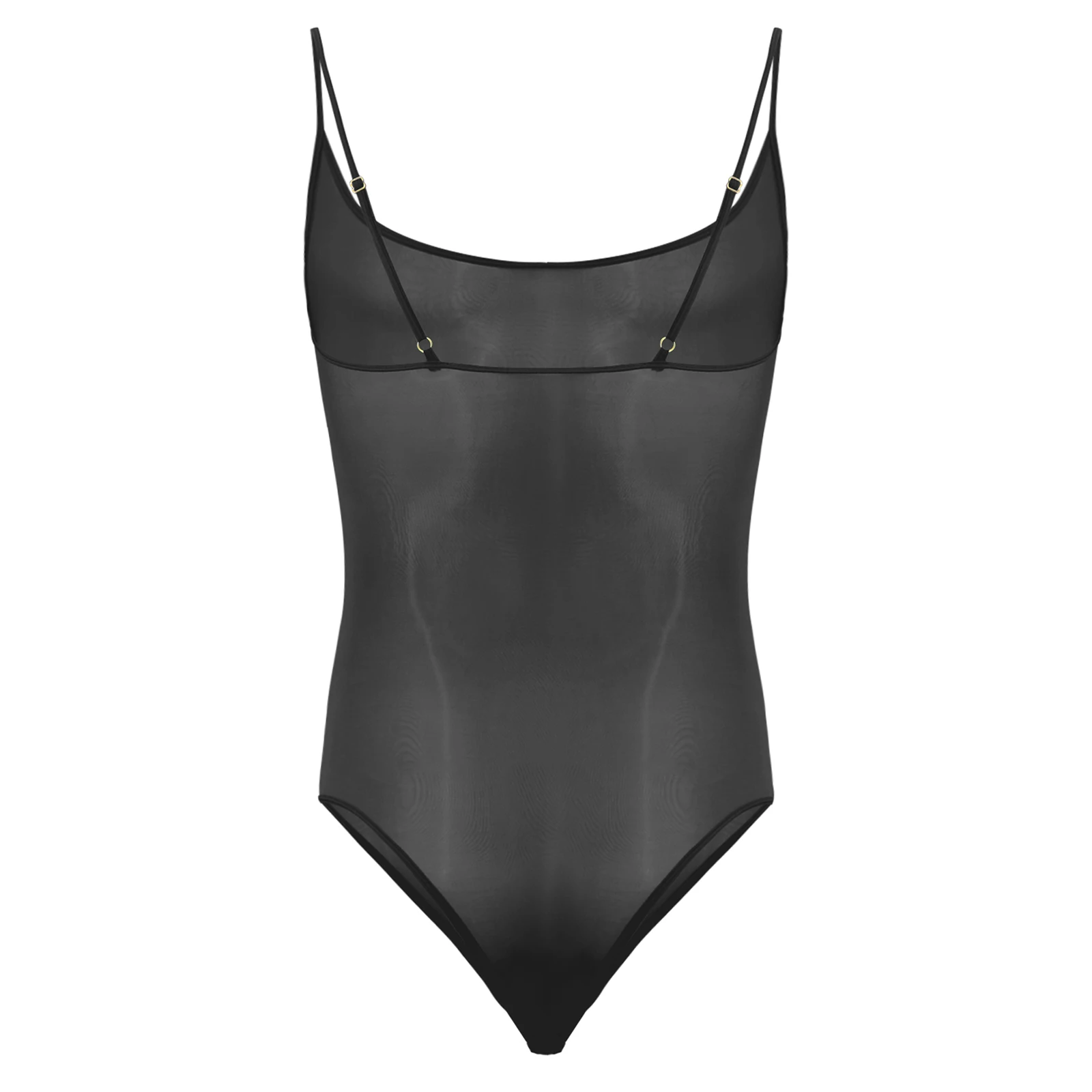 Gay masculino ultra fino sexy bodysuit bugle bolsa sling shot nightwear ursinhos ver através de lingerie loungewear pijamas roupa de dormir